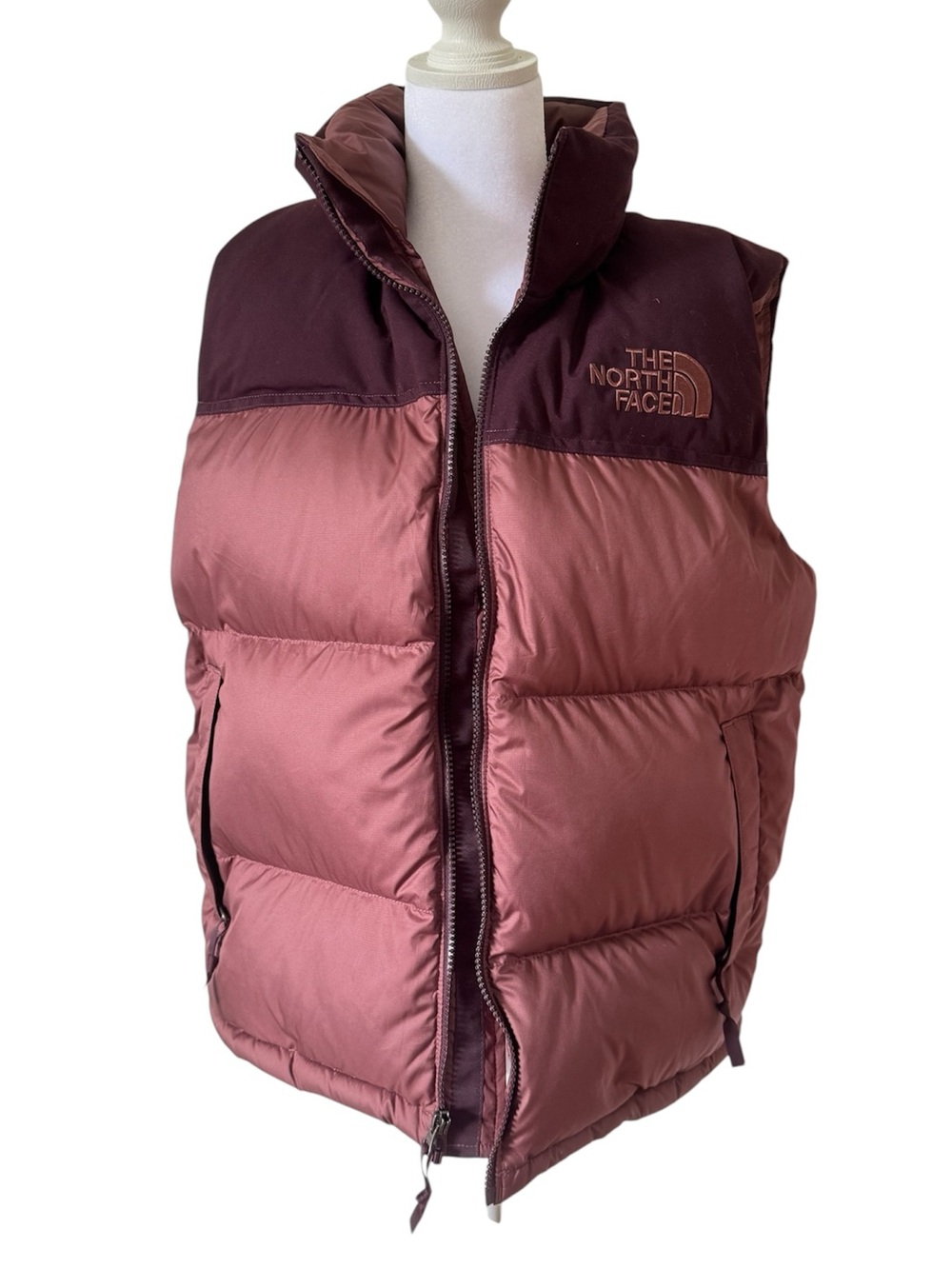 The North Face 1996 Retro Nuptse Vest 600 Down Fill Puffer Plum Womens Large